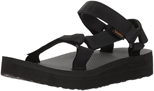 Teva Midform Universal Sandal Womens, Sandalia para Mujer, Black, 40 EU