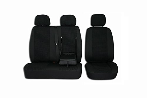 Texmar - Fundas DE Asiento DE Coche 2+1 Boxer, Jumper/Relay, DUCATO 2002-2006, Conductor EN EL Lado Izquierdo, Color Negro, a Medida