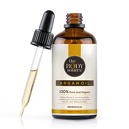 The Body Source - Puro Aceite de Argán 100% Orgánico, Rico en vitamina E y Antioxidantes Adecuados para el Cabello, la Piel, el Cuerpo y las Uñas, 100ml The Body Source - Puro Aceite de Argán 100% Orgánico, Rico en vitamina E y Antioxidantes Adecuados para el Cabello, la Piel, el Cuerpo y las Uñas, 100ml