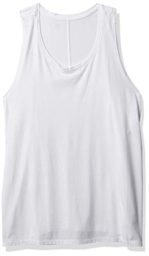 The Drop Lauren Camiseta sin mangas con escote redondo y espalda nadadora para Mujer, Blanco, M The Drop Lauren Camiseta sin mangas con escote redondo y espalda nadadora para Mujer, Blanco, M