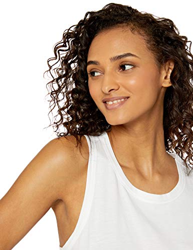 The Drop Lauren Camiseta sin mangas con escote redondo y espalda nadadora para Mujer, Blanco, M The Drop Lauren Camiseta sin mangas con escote redondo y espalda nadadora para Mujer, Blanco, M