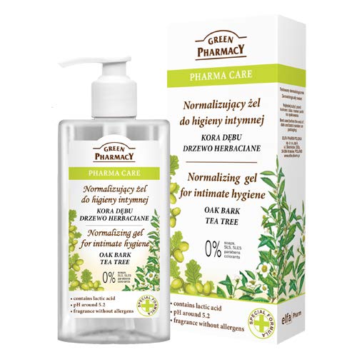 The Green Pharmacy Gel Higiene Intima a base de Corteza de Roble Arbol del Té y Acido Láctico - 300 ml The Green Pharmacy Gel Higiene Intima a base de Corteza de Roble Arbol del Té y Acido Láctico - 300 ml