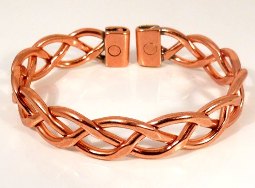 The Online Bazaar Mujer Pesado Diseño Entrelazado Magnético Cobre Pulsera y Cubiertos Efecto magnético cobre Anillo con Presentación Caja De Regalo - Medium Ring Size: 19-21mm The Online Bazaar Mujer Pesado Diseño Entrelazado Magnético Cobre Pulsera y Cubiertos Efecto magnético cobre Anillo con Presentación Caja De Regalo - Medium Ring Size: 19-21mm