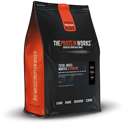 THE PROTEIN WORKS Total Mass Matrix Extreme Protein Powder | Masa Muscular | Alto en Calorías Para Ganar Masa | Con Glutamina, Creatina y Vitaminas | Chocolate Suave | 2.12kg