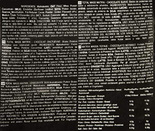 THE PROTEIN WORKS Total Mass Matrix | Ganancia Muscular | Para Ganar Masa| Polvo Proteico | Chocolate Suave | 2kg THE PROTEIN WORKS Total Mass Matrix | Ganancia Muscular | Para Ganar Masa| Polvo Proteico | Chocolate Suave | 2kg