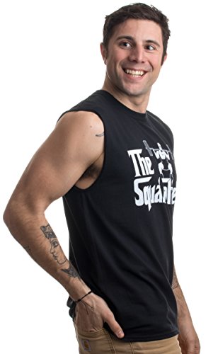 The Squat Father | Camisa sin Mangas para Levantamiento de Pesas para Hombre - Negro - Large The Squat Father | Camisa sin Mangas para Levantamiento de Pesas para Hombre - Negro - Large