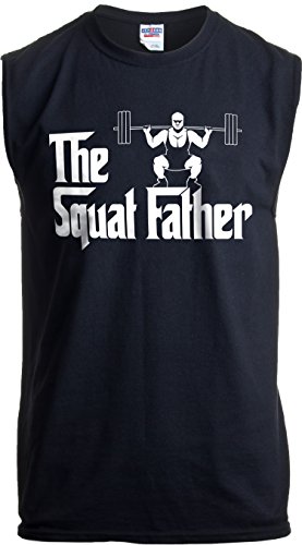 The Squat Father | Camisa sin Mangas para Levantamiento de Pesas para Hombre - Negro - Large The Squat Father | Camisa sin Mangas para Levantamiento de Pesas para Hombre - Negro - Large