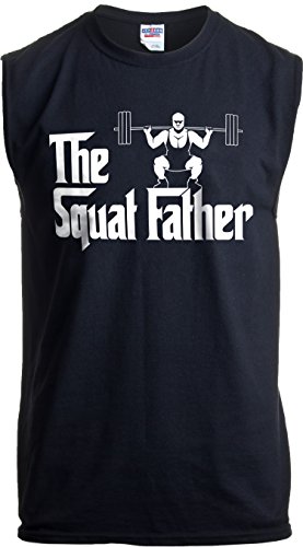 The Squat Father | Camisa sin Mangas para Levantamiento de Pesas para Hombre - Negro - Large