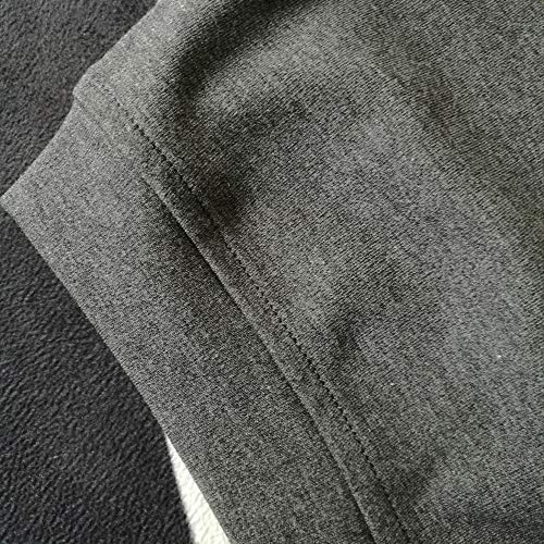 THEECA - Pantalones cortos de algodón elástico suave para mujer y hombre (gris oscuro, M)
