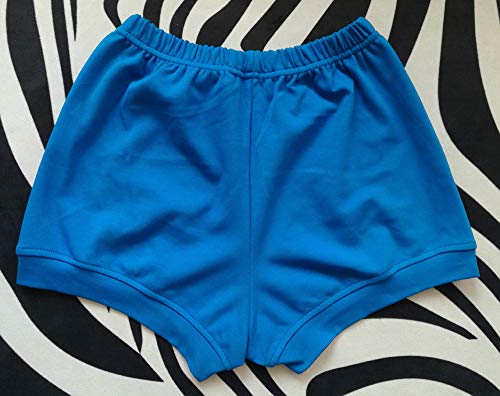 THEECA - Pantalones cortos de yoga para mujer y hombre, diseño de Iyengar, color azul