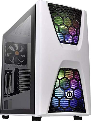 Thermaltake Commander C 34 TG Snow ARGB Edition/Dual 200MM ARGB Fans/Tempered Glass/ATX Mid-Tower Chassis Thermaltake Commander C 34 TG Snow ARGB Edition/Dual 200MM ARGB Fans/Tempered Glass/ATX Mid-Tower Chassis