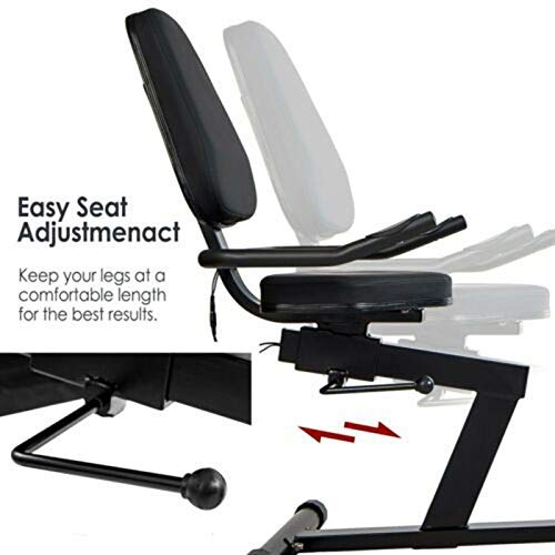 THj Bicicleta estática reclinada magnética, con Bluetooth, Asiento de Ajuste, Bicicleta estática con Resistencia de 8 Niveles THj Bicicleta estática reclinada magnética, con Bluetooth, Asiento de Ajuste, Bicicleta estática con Resistencia de 8 Niveles