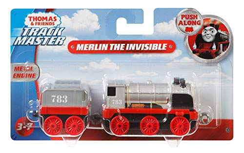 Thomas & Friends Thomas and Friends FXX26 Trackmaster Push Along Merlin The Invisible, Motor de Tren de Metal, Surtido, Multicolor