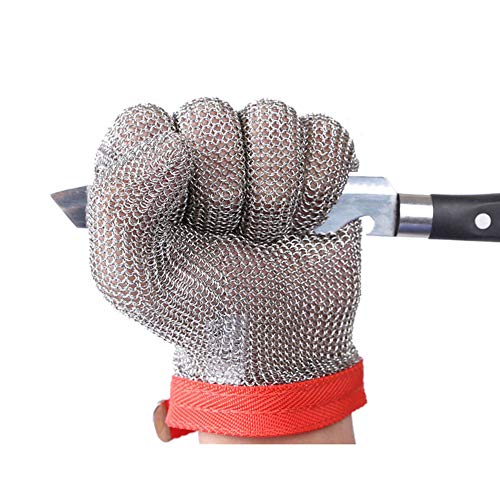ThreeH Guantes de acero inoxidable de malla Prueba de corte resistente a las puñaladas Guantes de seguridad para cortar el trabajo de corte GL08 M(1 pieza) ThreeH Guantes de acero inoxidable de malla Prueba de corte resistente a las puñaladas Guantes de seguridad para cortar el trabajo de corte GL08 M(1 pieza)