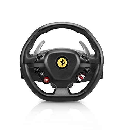 Thrustmaster - T80 RW FERRARI 488 GTB - Volante para PS4 / PC - Licencia oficial Ferrari - incluye pedales