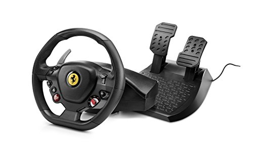 Thrustmaster - T80 RW FERRARI 488 GTB - Volante para PS4 / PC - Licencia oficial Ferrari - incluye pedales