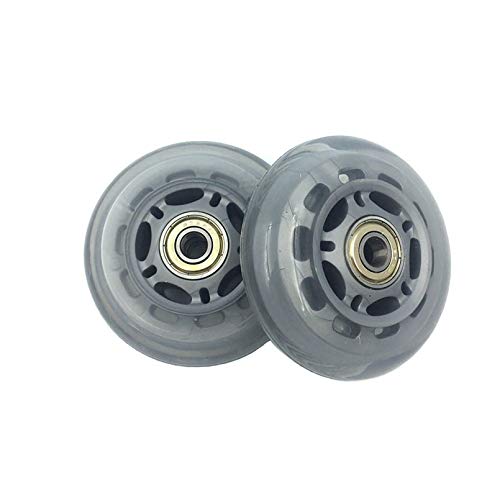 Ti-Fa 8 Piezas Ruedas De Patín En Línea, 64 Mm 75 Mm 99 Mm Rueda De Repuesto De Goma con Rodamientos, para Niños Y Adolescentes,64MM