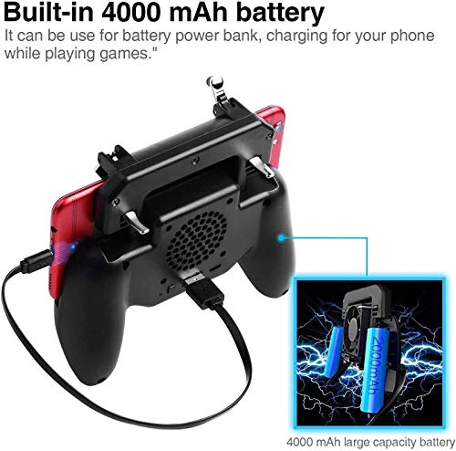 TIANYOU Manejar Los Controladores de Juegos, Los Disparadores Portátiles de Gamepad con el Ventilador de Refrigeración Del Teléfono Y la Batería Incorporada de 4000 Mah Banco de la Bate TIANYOU Manejar Los Controladores de Juegos, Los Disparadores Portátiles de Gamepad con el Ventilador de Refrigeración Del Teléfono Y la Batería Incorporada de 4000 Mah Banco de la Bate