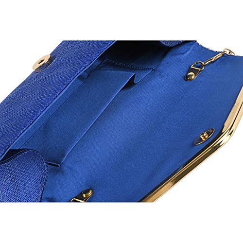 TIE RACK - Bolsa 100% sisal, Azul (azul cobalto), Talla única