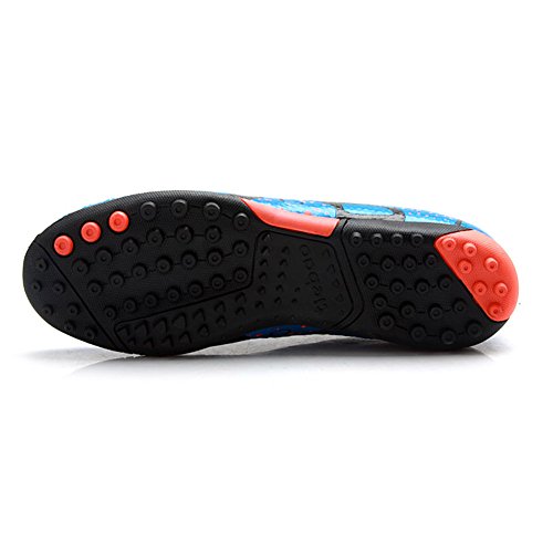 Tiebao Niños Difícil Suelo Artificial Velocidad PU Cuero Fútbol Zapatos (Azul, Niño pequeño EU34) Tiebao Niños Difícil Suelo Artificial Velocidad PU Cuero Fútbol Zapatos (Azul, Niño pequeño EU34)