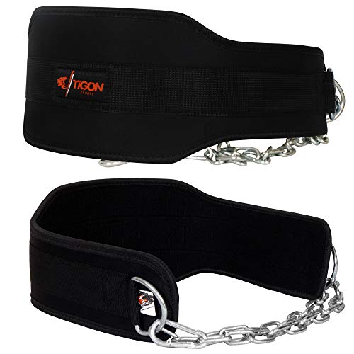 Tigron Gym Ceinture Body Building haltérophilie Dip Chaîne d'exercice Power Lift d'entraînement Tigron Gym Ceinture Body Building haltérophilie Dip Chaîne d'exercice Power Lift d'entraînement