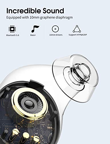 Tiksounds Auriculares Bluetooth,Auriculares Inalambricos con Micrófono,36 Horas de reproducción con Caja de Carga,IPX7 Impermeable Auriculares Calidad Tiksounds Auriculares Bluetooth,Auriculares Inalambricos con Micrófono,36 Horas de reproducción con Caja de Carga,IPX7 Impermeable Auriculares Calidad