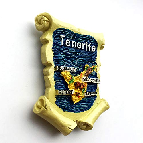 Time Traveler Go Imán de nevera de Tenerife España de resina 3D imán para decoración del hogar o la cocina Time Traveler Go Imán de nevera de Tenerife España de resina 3D imán para decoración del hogar o la cocina