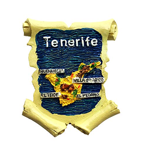 Time Traveler Go Imán de nevera de Tenerife España de resina 3D imán para decoración del hogar o la cocina Time Traveler Go Imán de nevera de Tenerife España de resina 3D imán para decoración del hogar o la cocina