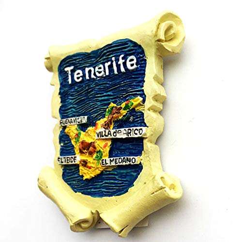 Time Traveler Go Imán de nevera de Tenerife España de resina 3D imán para decoración del hogar o la cocina Time Traveler Go Imán de nevera de Tenerife España de resina 3D imán para decoración del hogar o la cocina