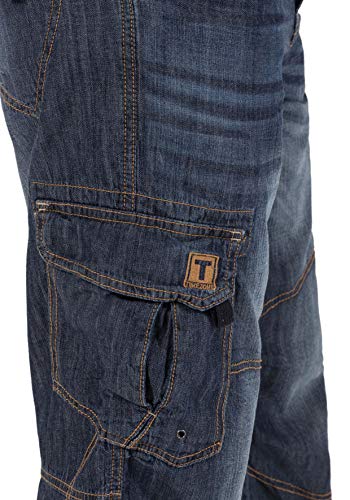 Timezone Loose Milestz Pantalones Cortos, Azul (Indigo Vintage Wash 3349), W32 (Talla del Fabricante: 32) para Hombre