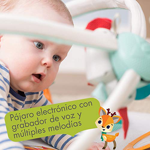Tiny Love Gymini Deluxe Gimnasio de actividade, Manta musical de juegos para bebés con 18 actividades para el desarrollo y juguetes electrónicos para llevar, Into the Forest Tiny Love Gymini Deluxe Gimnasio de actividade, Manta musical de juegos para bebés con 18 actividades para el desarrollo y juguetes electrónicos para llevar, Into the Forest