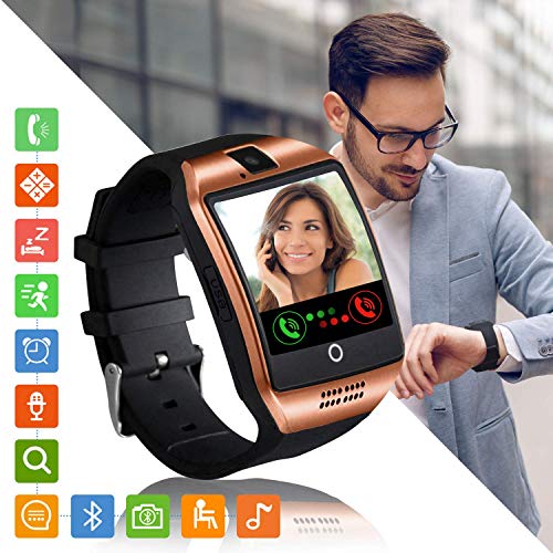 Tipmant Reloj Inteligente Mujer Hombre Smartwatch Pantalla táctil con Ranura para Tarjeta SIM Cámara Podómetro Moviles Baratos y Buenos Pulsera de Actividad para Android Xiaomi Samsung Huawei…