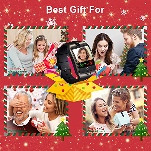 Tipmant Reloj Inteligente Mujer Hombre Smartwatch Pantalla táctil con Ranura para Tarjeta SIM Cámara Podómetro Moviles Baratos y Buenos Pulsera de Actividad para Android Xiaomi Samsung Huawei (Negro) Tipmant Reloj Inteligente Mujer Hombre Smartwatch Pantalla táctil con Ranura para Tarjeta SIM Cámara Podómetro Moviles Baratos y Buenos Pulsera de Actividad para Android Xiaomi Samsung Huawei (Negro)