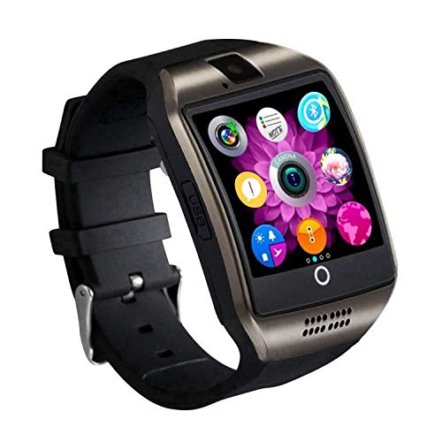 Tipmant Reloj Inteligente Mujer Hombre Smartwatch Pantalla táctil con Ranura para Tarjeta SIM Cámara Podómetro Moviles Baratos y Buenos Pulsera de Actividad para Android Xiaomi Samsung Huawei (Negro)