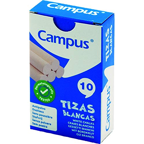 Tizas Blancas Campus Baby, Cajas de 10 tizas