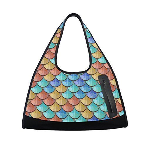 TIZORAX Colorful River - Bolsa de Viaje para Gimnasio y Gimnasio