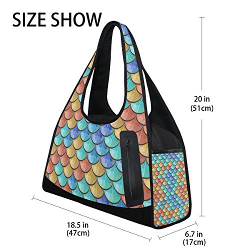 TIZORAX Colorful River - Bolsa de Viaje para Gimnasio y Gimnasio TIZORAX Colorful River - Bolsa de Viaje para Gimnasio y Gimnasio