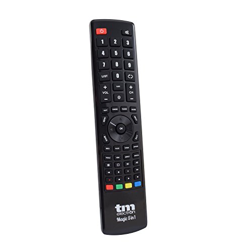 TM Electron TMURC501 - Mando a distancia universal Magic 5 en 1 compatible con televisores de grandes marcas, no necesita programación ni códigos TM Electron TMURC501 - Mando a distancia universal Magic 5 en 1 compatible con televisores de grandes marcas, no necesita programación ni códigos