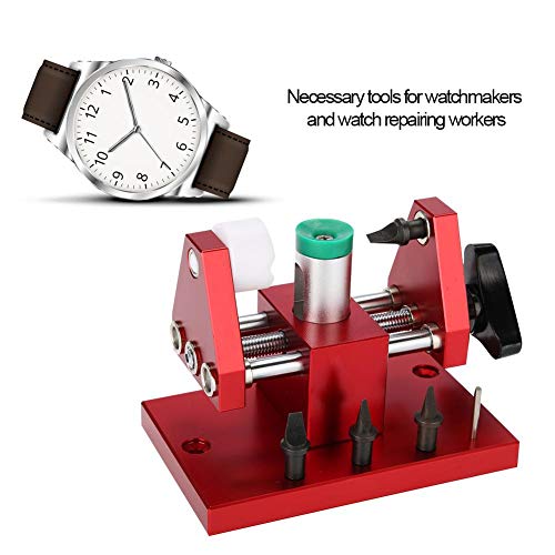 TMISHION Reloj Press Tool, Juego de Herramientas de reparación de relojero Snap On Watch Back Funda abridor Banco de Trabajo Removedor 07115