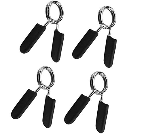 tmtonmoon 4Pcs Collares De Resorte con Mancuernas Abrazaderas con Barra de Mancuernas para Barra De Pesas con Mancuernas Gimnasio Entrenamiento FíSico Bloqueo De Mancuernas(28mm)