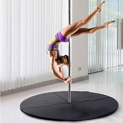 TMXWHYQ Esterilla de Baile en Barra Gruesa, Esterilla de Gimnasia para Ejercicios, Esterilla de Danza Redonda de Cuatro Pliegues, para Yoga en Interiores,Negro,150 * 5 TMXWHYQ Esterilla de Baile en Barra Gruesa, Esterilla de Gimnasia para Ejercicios, Esterilla de Danza Redonda de Cuatro Pliegues, para Yoga en Interiores,Negro,150 * 5