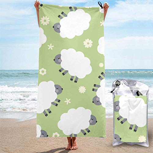 Toalla de microfibra para campamento Lindas ovejas saltando sobre una valla Toalla de secado rápido Toalla absorbente de microfibra Ligera, de secado rápido y absorbente para acampar, viajar, playa, Toalla de microfibra para campamento Lindas ovejas saltando sobre una valla Toalla de secado rápido Toalla absorbente de microfibra Ligera, de secado rápido y absorbente para acampar, viajar, playa,