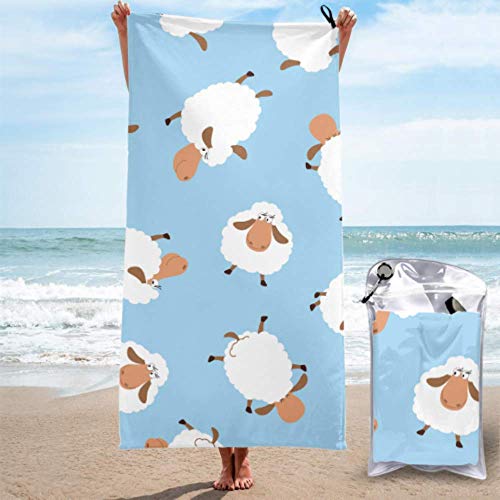 Toalla de viaje suave Ovejas lindas saltando sobre una valla Toalla de playa universal Toallas de baño Camping Ligero, de secado rápido y absorbente Para acampar, viajar, playa, gimnasio, deportes Toalla de viaje suave Ovejas lindas saltando sobre una valla Toalla de playa universal Toallas de baño Camping Ligero, de secado rápido y absorbente Para acampar, viajar, playa, gimnasio, deportes