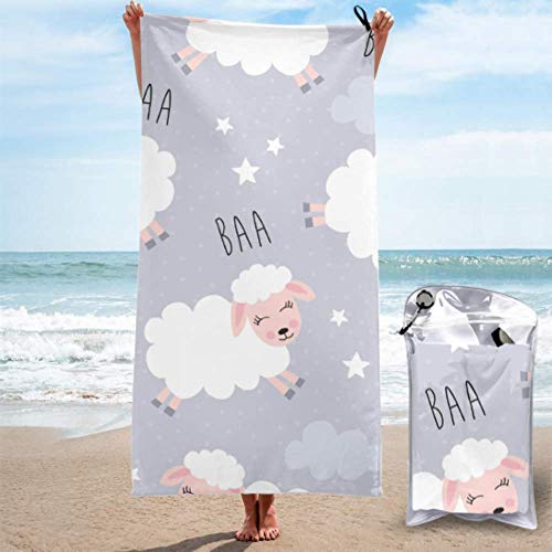 Toalla deportiva Niños Lindas ovejas saltando sobre una valla Toalla de viaje de microfibra Toallas de playa para hombres Ligeras, de secado rápido y absorbentes para acampar, viajes, playa, gimnasio Toalla deportiva Niños Lindas ovejas saltando sobre una valla Toalla de viaje de microfibra Toallas de playa para hombres Ligeras, de secado rápido y absorbentes para acampar, viajes, playa, gimnasio