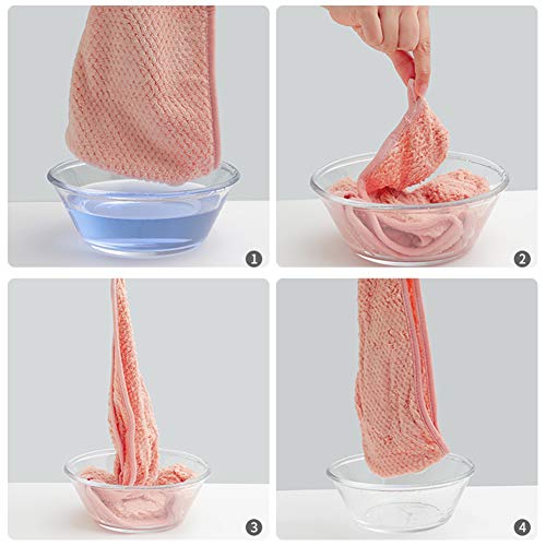 Toallas para Secar el Pelo, Toalla Turbante para el Pelo, Cabello Turbante de Secado rápido Coral Fleece con Botón del Abrigo, para en EUR Ducha, SPA, Maquillaje (Marrón,Rosado) Toallas para Secar el Pelo, Toalla Turbante para el Pelo, Cabello Turbante de Secado rápido Coral Fleece con Botón del Abrigo, para en EUR Ducha, SPA, Maquillaje (Marrón,Rosado)