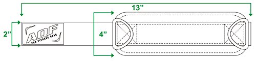 Tobilleras de AQF para Entrenamientos Correas para Maquinas de Poleas con Doble Anillo Accesorio para Levantamientos con Poleas Anillo en D para Ejercicios de Piernas y Muslo en Maquinas de Polea Muti-Gimnasio (ARTÍCULO Individual) (Negro)