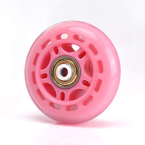 TOBWOLF 8 ruedas de repuesto para patines en línea de 70 mm 82 A, ruedas de patinaje interior con rodamientos ABEC-7, ruedas de equipaje, ruedas de entrenamiento para scooter, color rosa TOBWOLF 8 ruedas de repuesto para patines en línea de 70 mm 82 A, ruedas de patinaje interior con rodamientos ABEC-7, ruedas de equipaje, ruedas de entrenamiento para scooter, color rosa