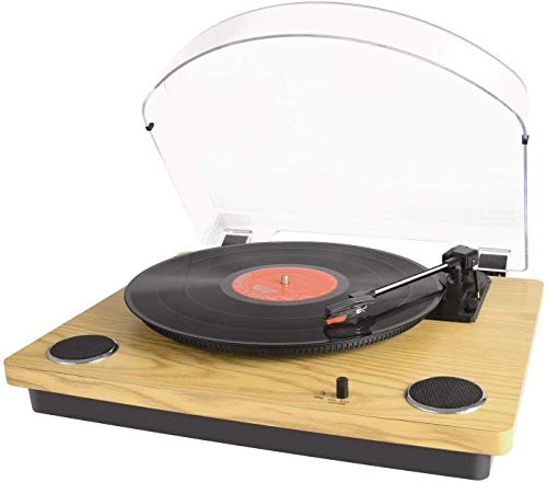Tocadiscos Bluetooth para Vinilo con Altavoces estéreo, conversión de Vinilo a USB, soporta el Brazo de Retorno y Parada automáticamente / Salida RCA / Entrada Auxiliar, Naturaleza de Madera Tocadiscos Bluetooth para Vinilo con Altavoces estéreo, conversión de Vinilo a USB, soporta el Brazo de Retorno y Parada automáticamente / Salida RCA / Entrada Auxiliar, Naturaleza de Madera