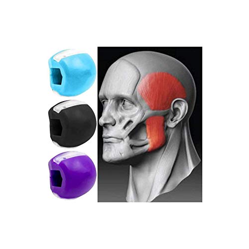 TOCYORIC 3 Bolas para Ejercitar La MandíBula Bola De Silicona Adelgazar La Facial Ejercitador De Cuello Jawline Shaper Face Slimmer Double Chin Exerciser Pelota de Ejercicio Jawline Fitness Ball