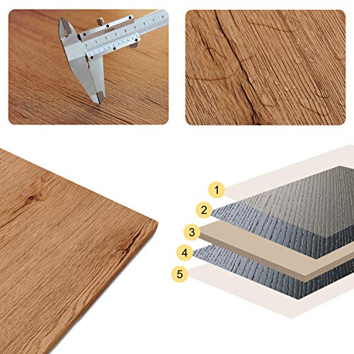Todeco - Mesa Ordenador, Escritorio Trabajo Plegable, Escritorio Industrial Mesa, Mesa Escritorio Madera, no Necesita instalación, Hecho de Madera y Acero, Marrón Todeco - Mesa Ordenador, Escritorio Trabajo Plegable, Escritorio Industrial Mesa, Mesa Escritorio Madera, no Necesita instalación, Hecho de Madera y Acero, Marrón